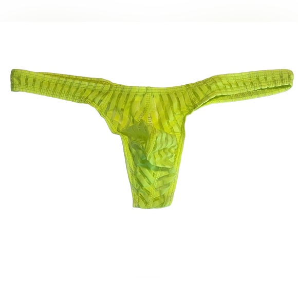 SHEIN Other - Thong G-String Mens Yellow Sheer Medium New In Packaging